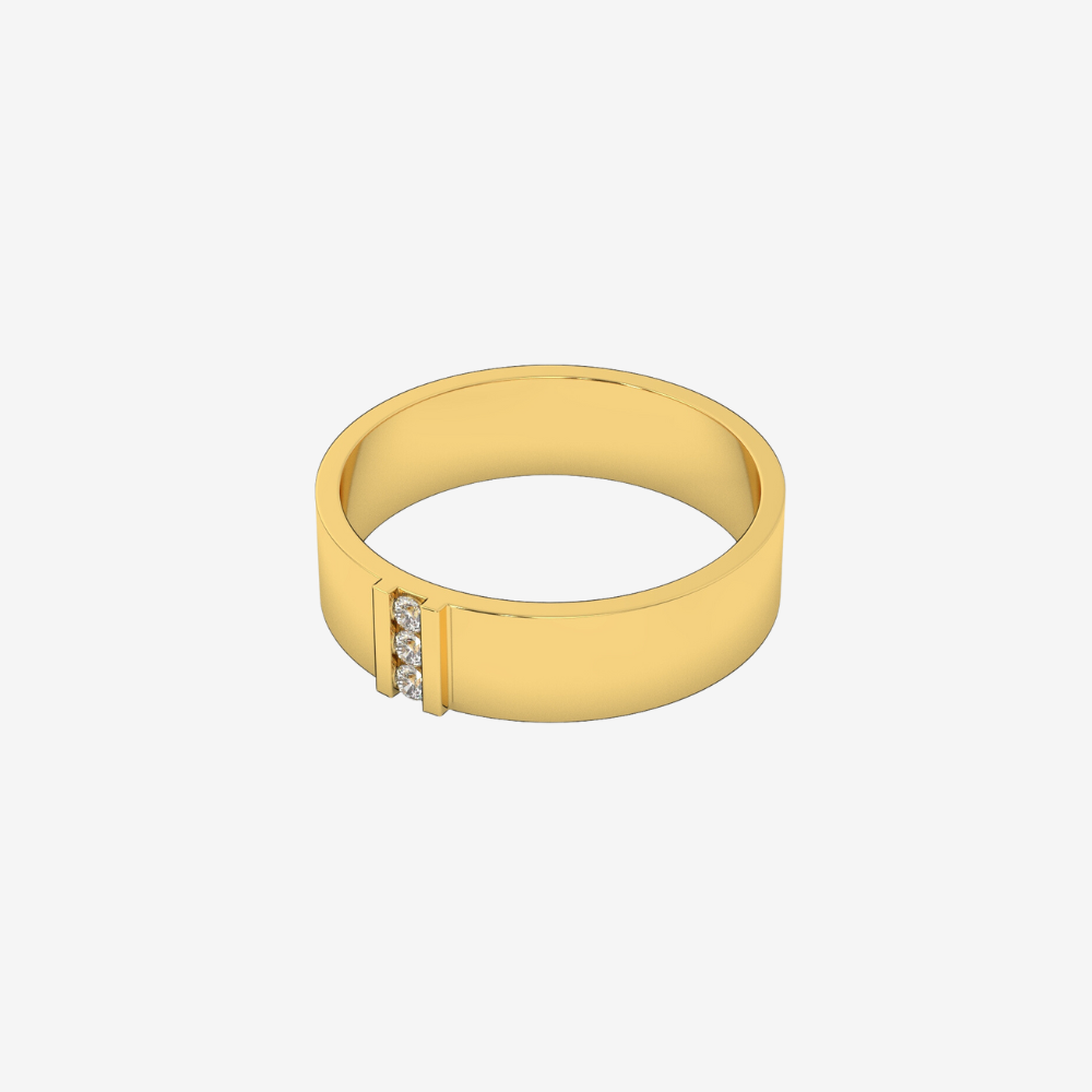 "Liv" 3 Diamonds Eternity Band - - Jewelry - Goldie Paris Jewelry - Ring