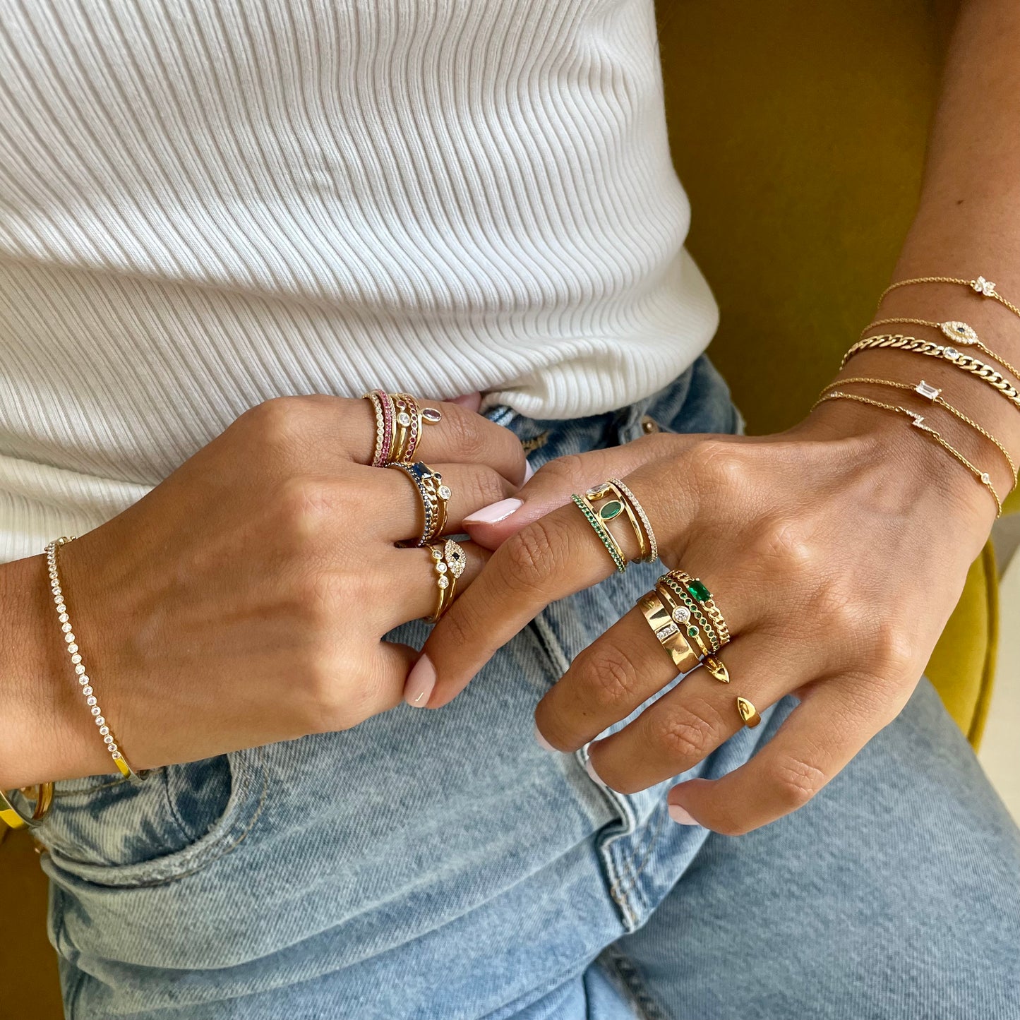 "Odelia" Gold Claw Stackable Ring - - Jewelry - Goldie Paris Jewelry - Ring