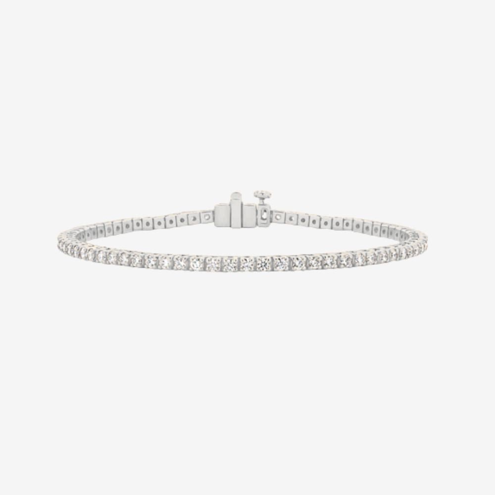 2 Carat Solid Gold Tennis Bracelet - Goldie Paris Jewellery