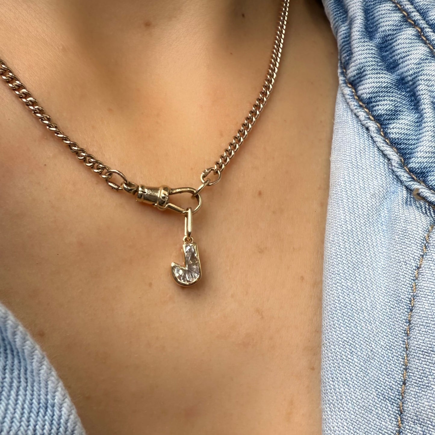 1.5ct Diamond Letter Pendant