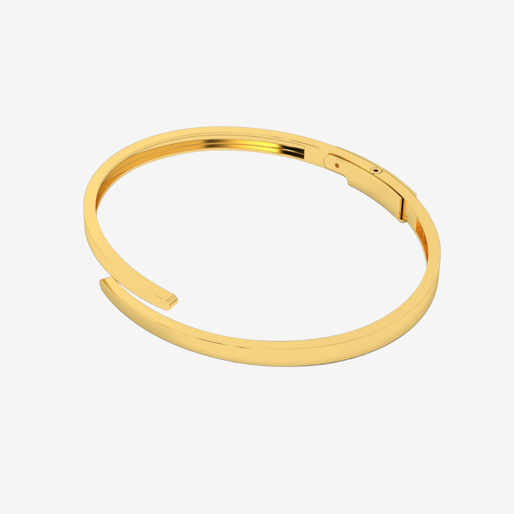 Open Wrap Solid Gold Bangle - - Jewelry - Goldie Paris Jewelry - Bracelet