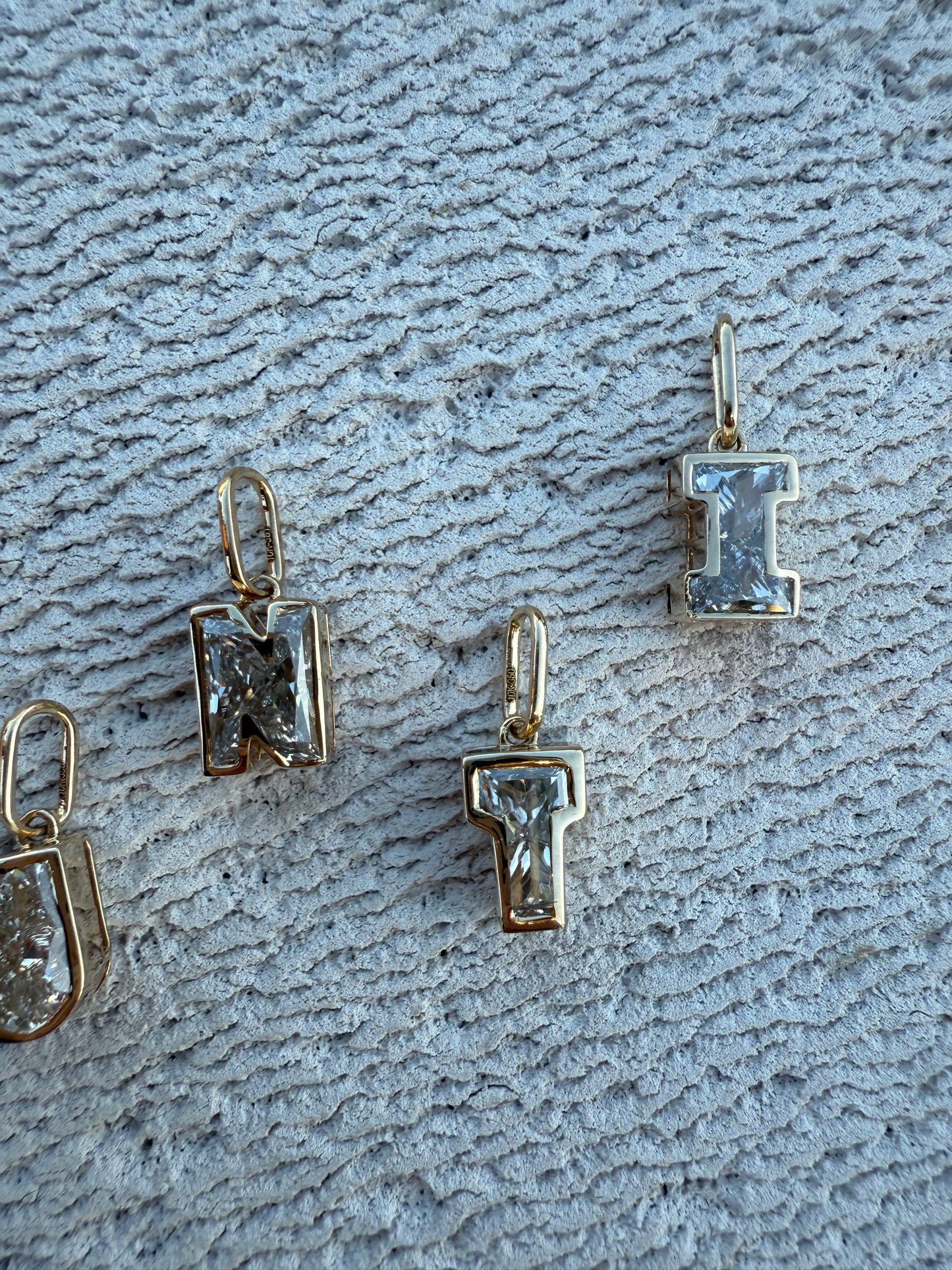 1.5ct Diamond Letter Pendant