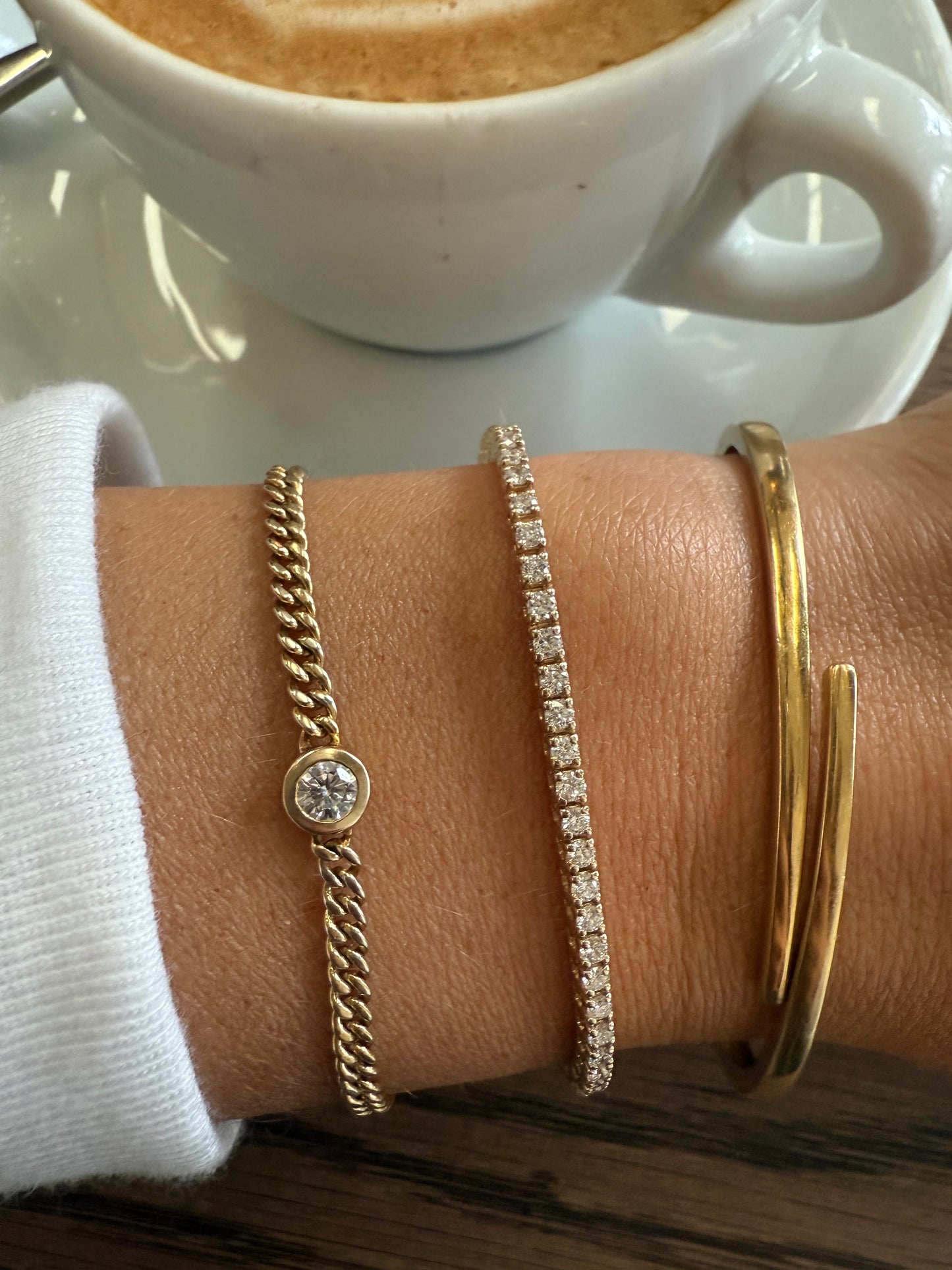 Shiri Wrap Solid Gold Bangle