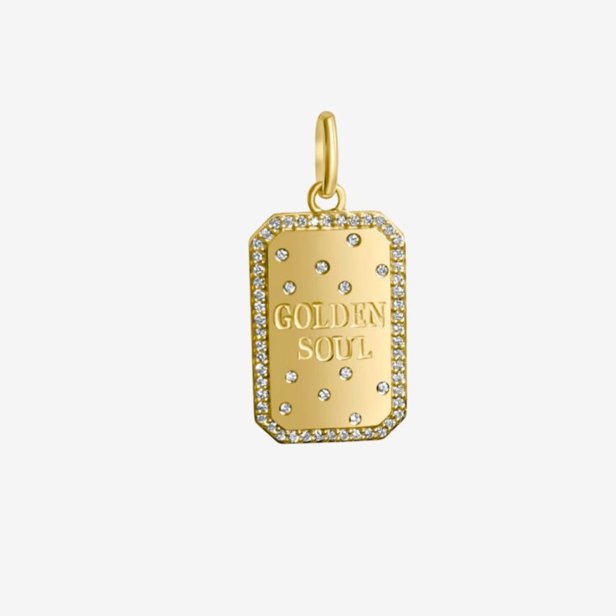 Golden Soul Pendant Diamonds