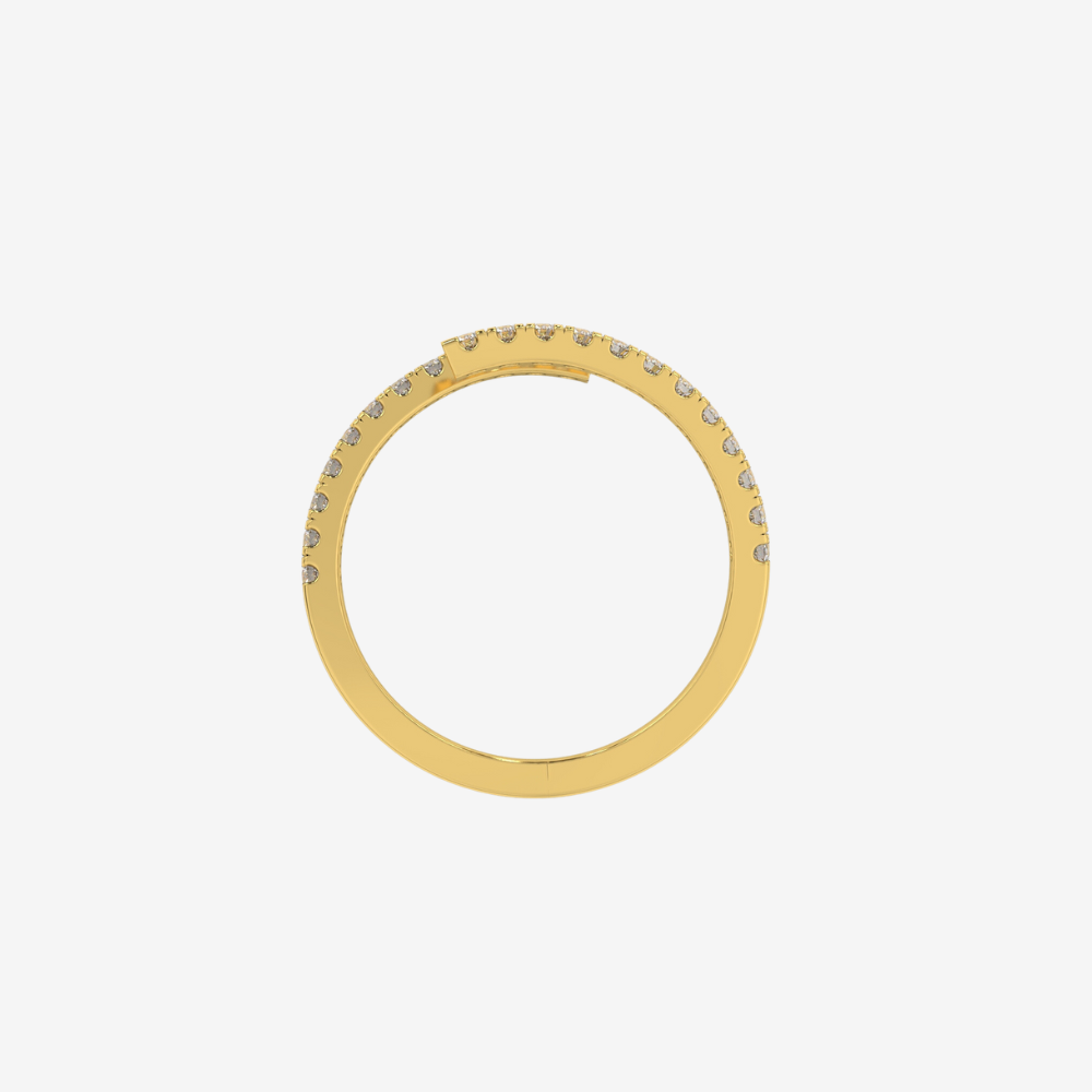 "Lauren" Pavé Spiral Diamond Ring - - Jewelry - Goldie Paris Jewelry - Ring statement