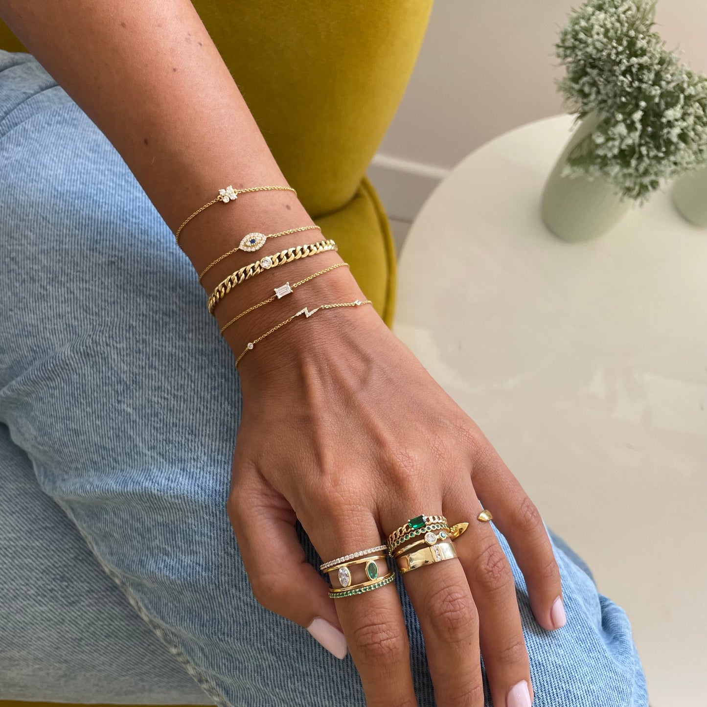 Flower Diamonds Bracelet - - Jewelry - Goldie Paris Jewelry - Bracelet