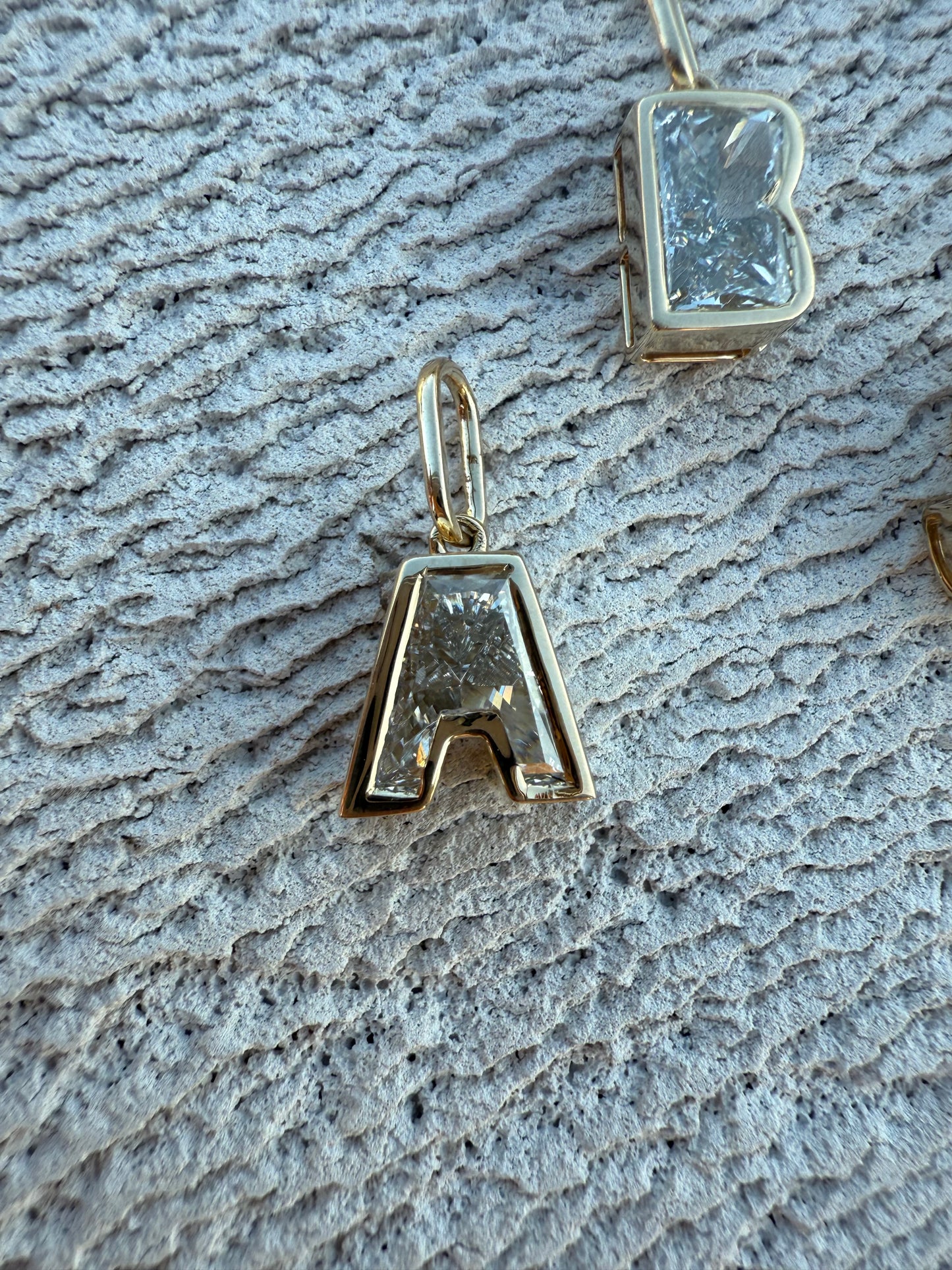1.5ct Diamond Letter Pendant