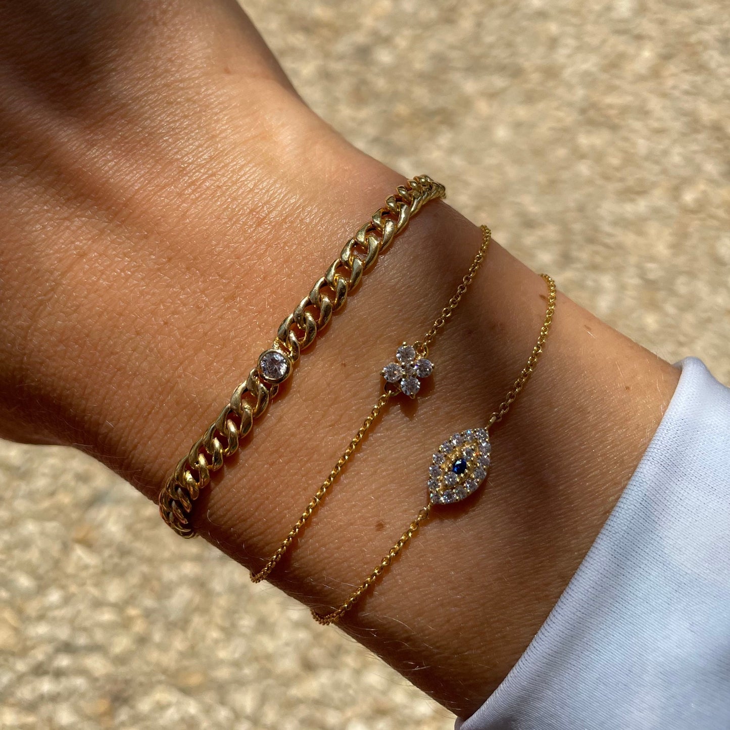 Flower Diamonds Bracelet - - Jewelry - Goldie Paris Jewelry - Bracelet