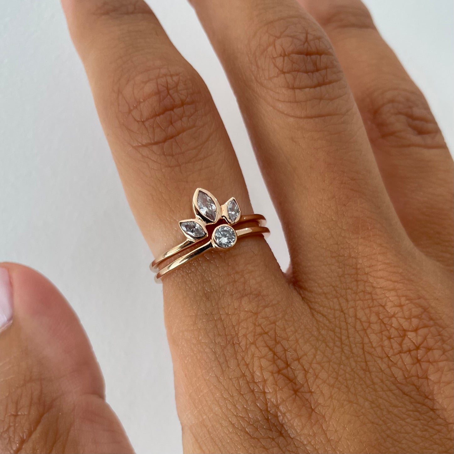 "Camilla" Single Bezel Diamond Ring - - Jewelry - Goldie Paris Jewelry - Bezel Ring
