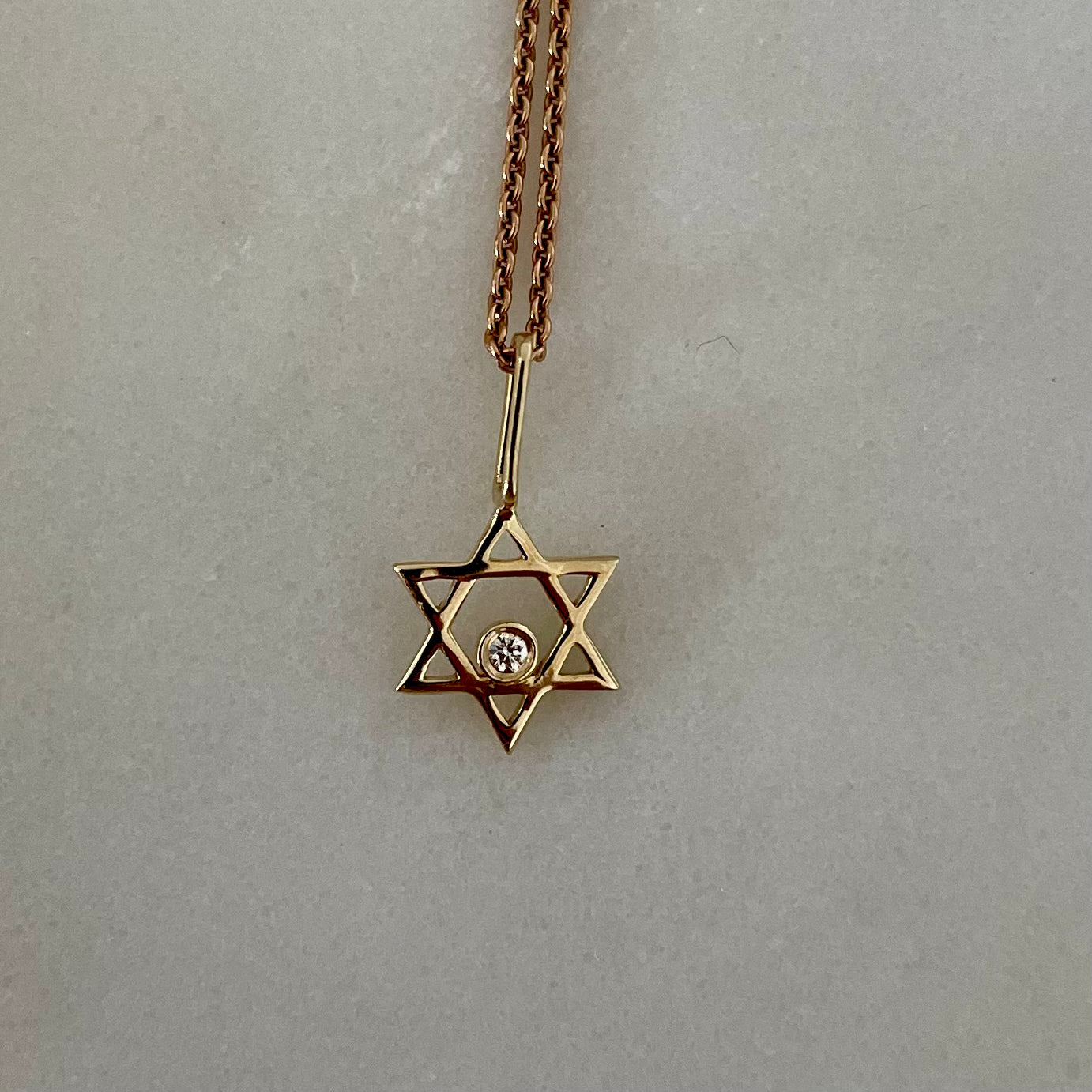 Star of David with Diamond Pendant - - Jewelry - Goldie Paris Jewelry - 10 ct Evil Eye Pendant