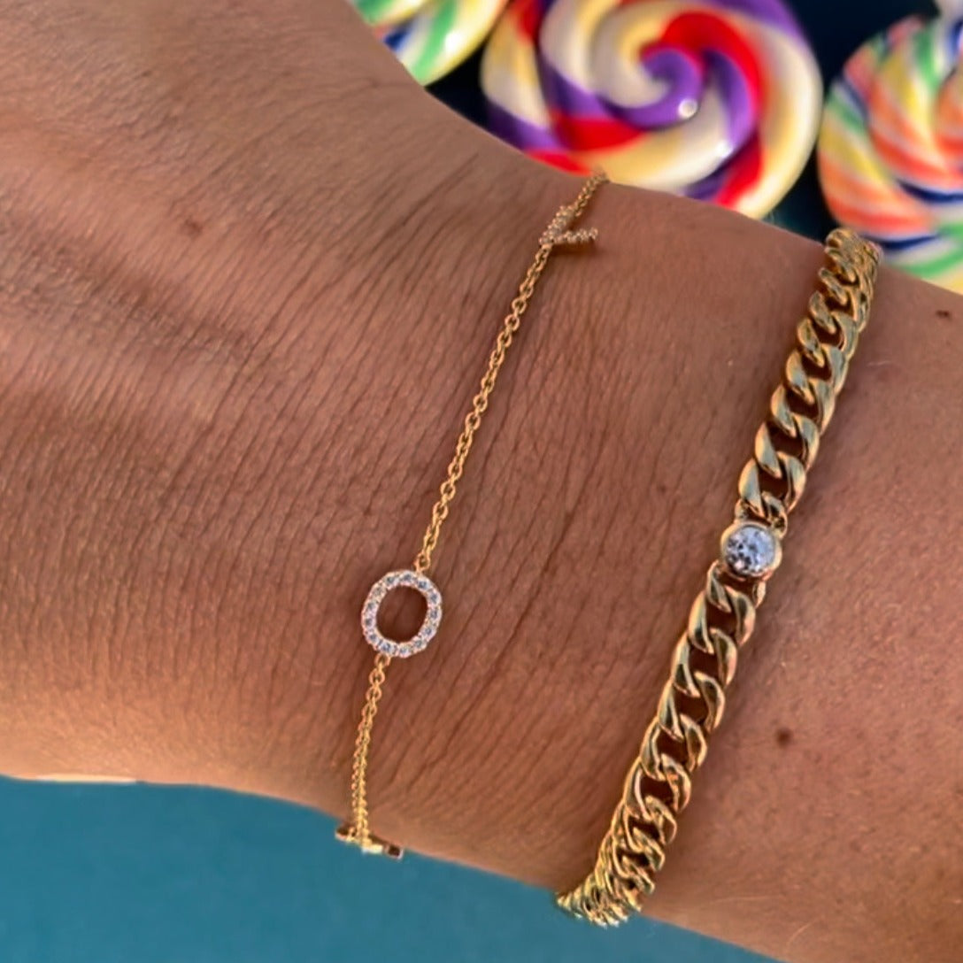 Love Pavé Diamond Bracelet - - Jewelry - Goldie Paris Jewelry - Bracelet