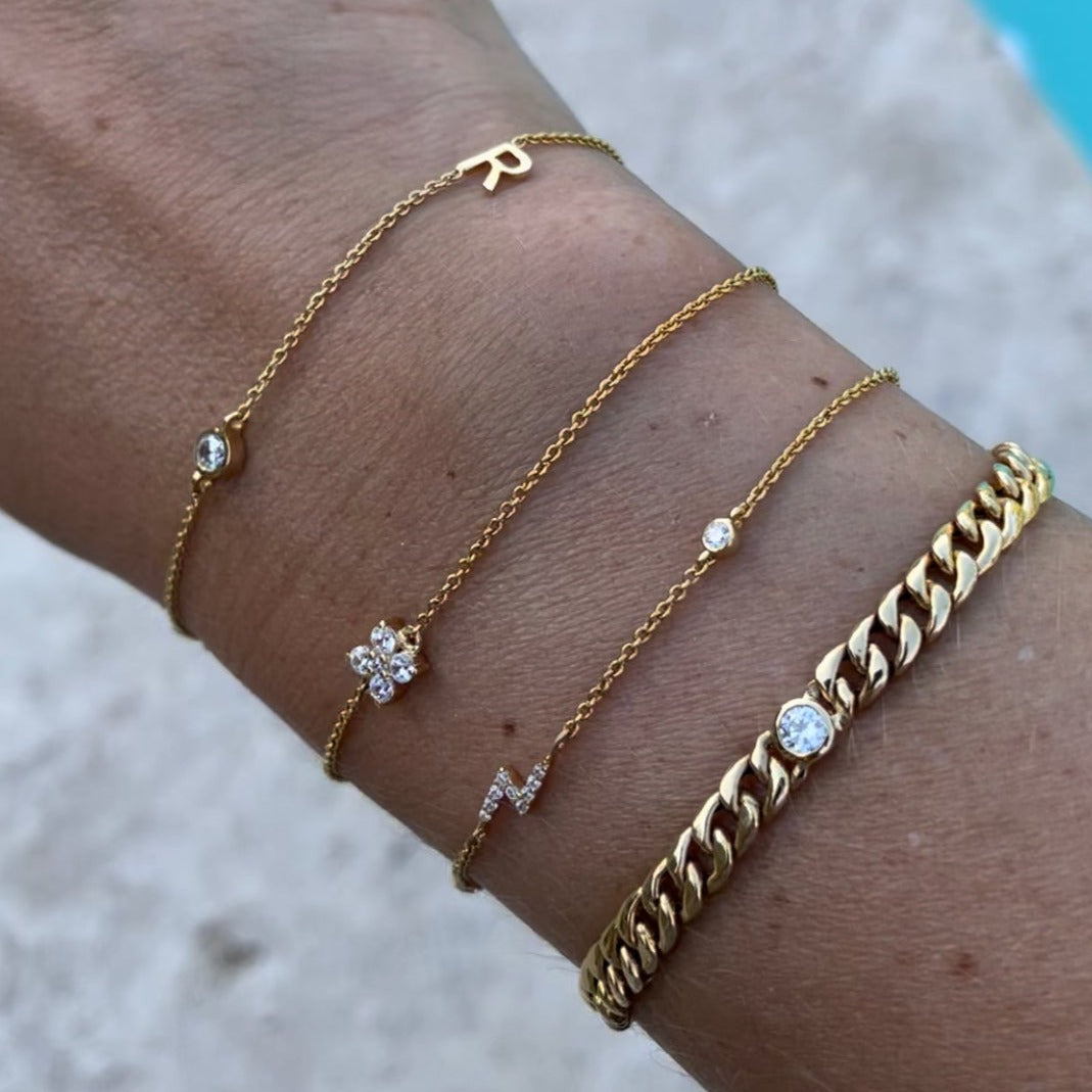 Flower Diamonds Bracelet - - Jewelry - Goldie Paris Jewelry - Bracelet