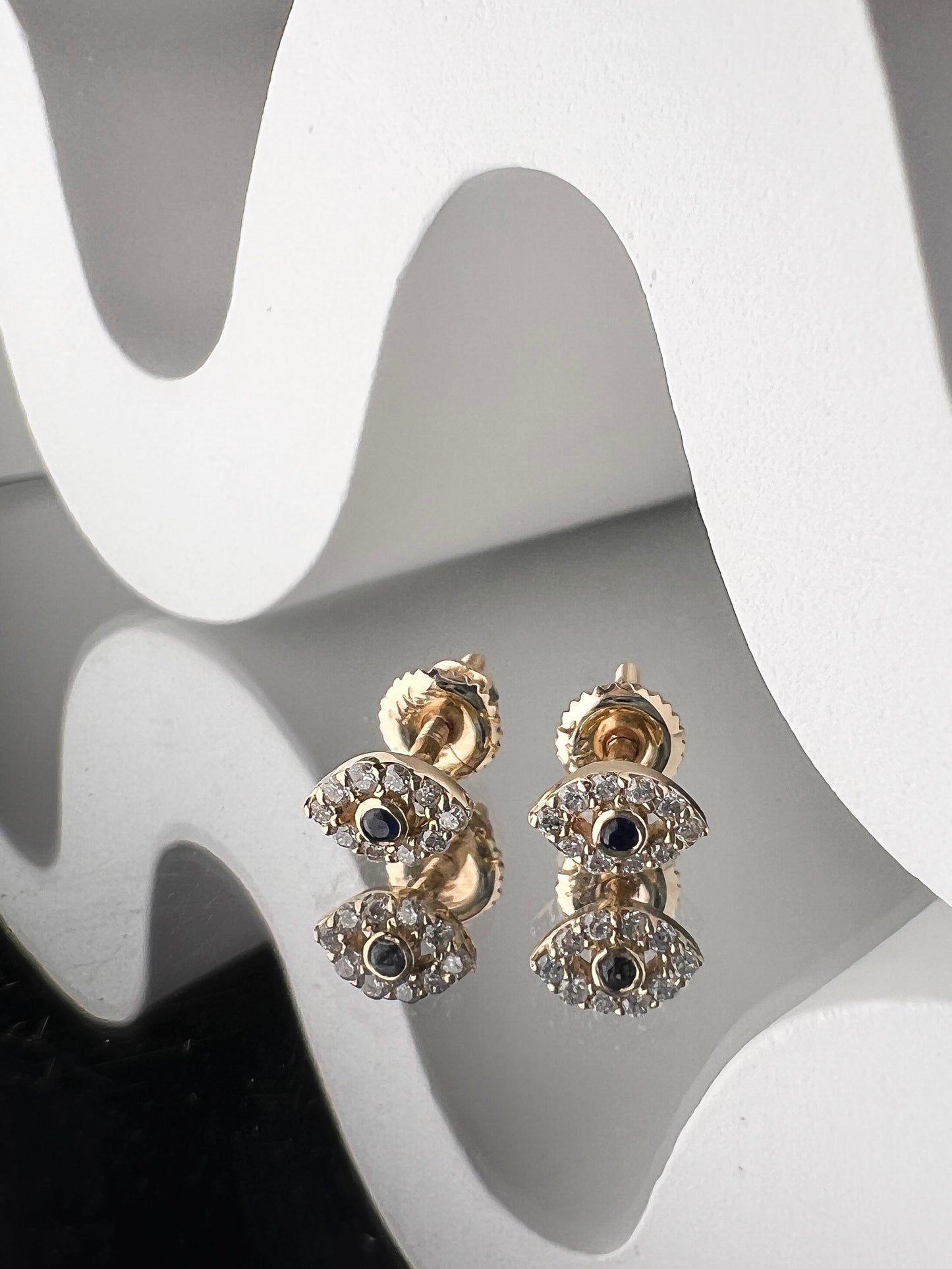 Mini Evil Eye Stud Earrings