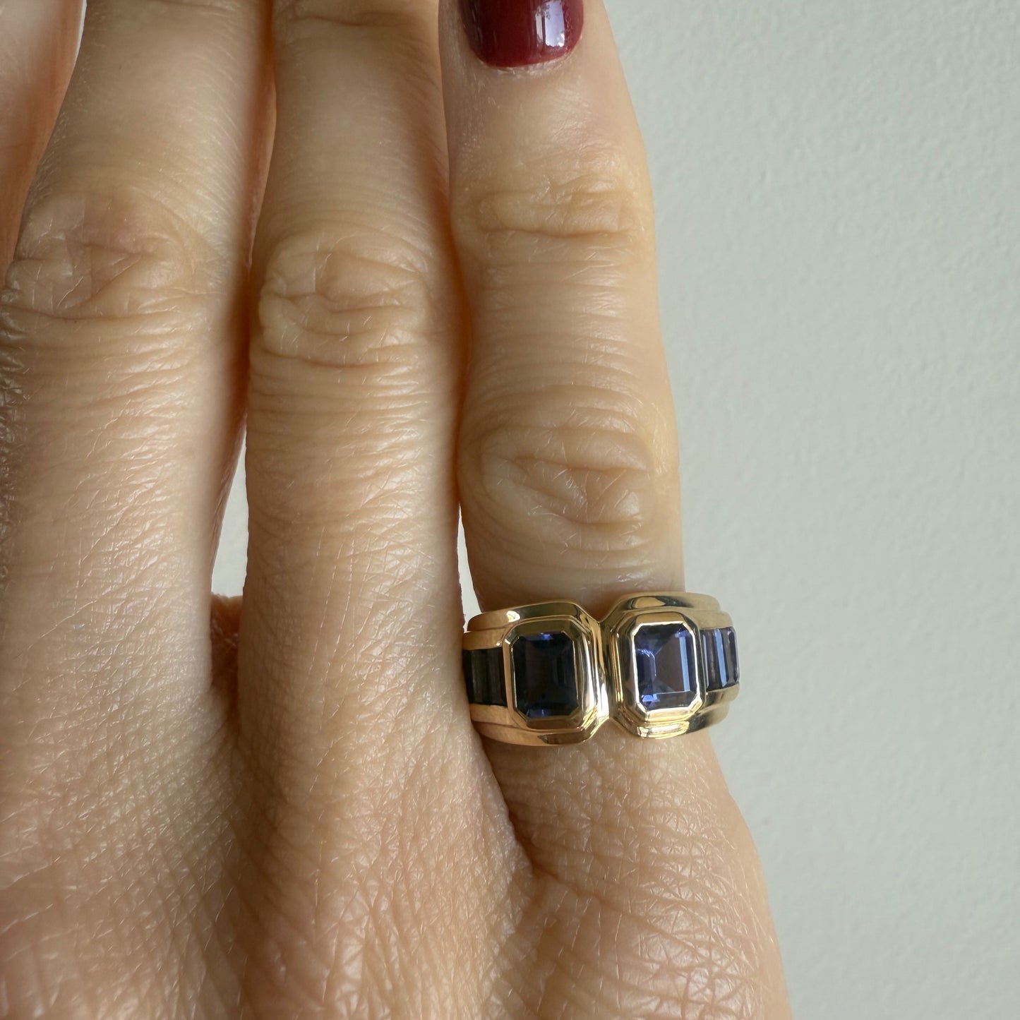 Keren Iolite Art Deco Ring