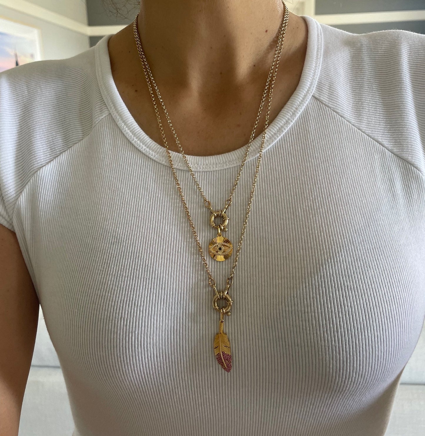 Belcher Chain with Italian Bolt ring clasp Necklace - Goldie Paris Jewellery