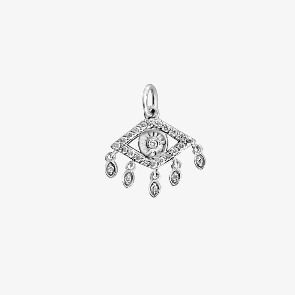 Naomi Evil Eye Floating Pendant - Goldie Paris Jewellery