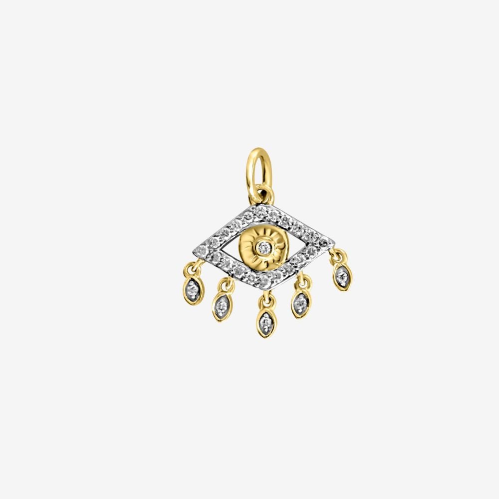 Evil Eye Floating Pendant - Goldie Paris Jewellery