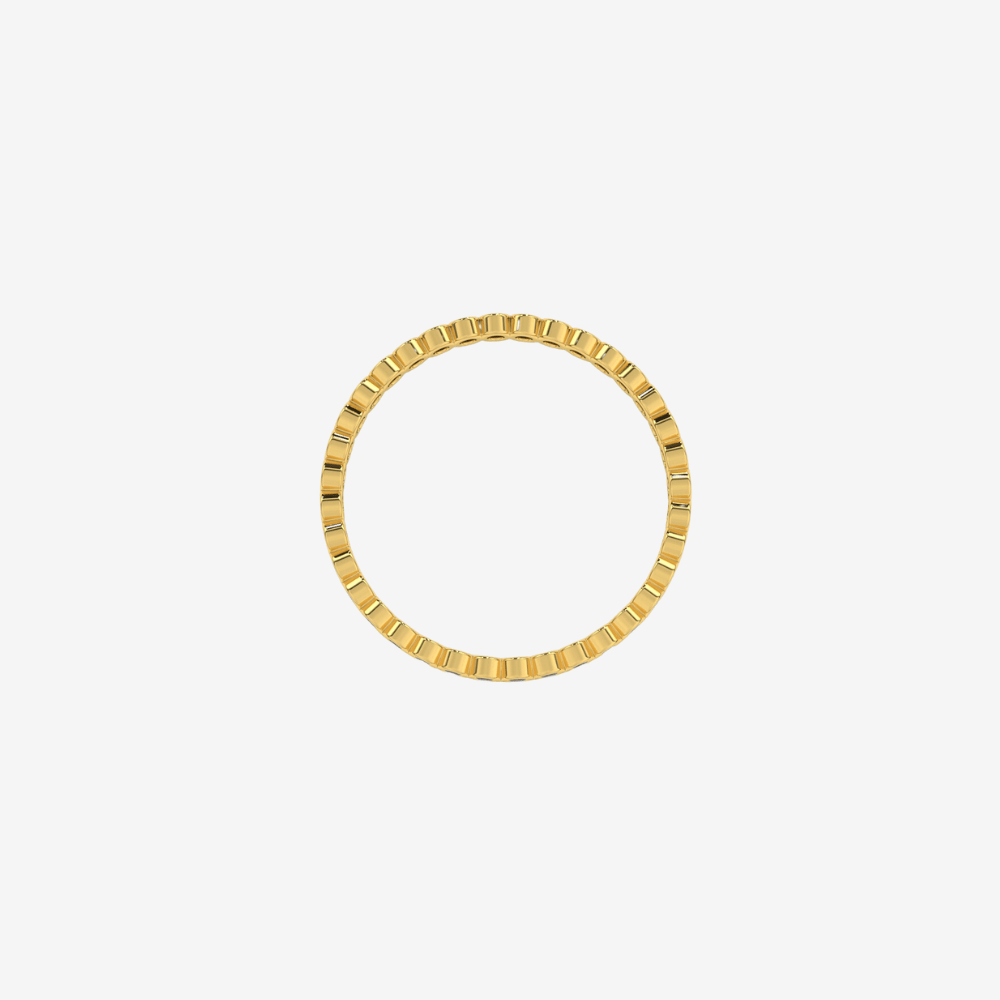 "Ilana" Stackable Bezel - Set Sapphires Eternity Band - Blue - Goldie Paris Jewellery