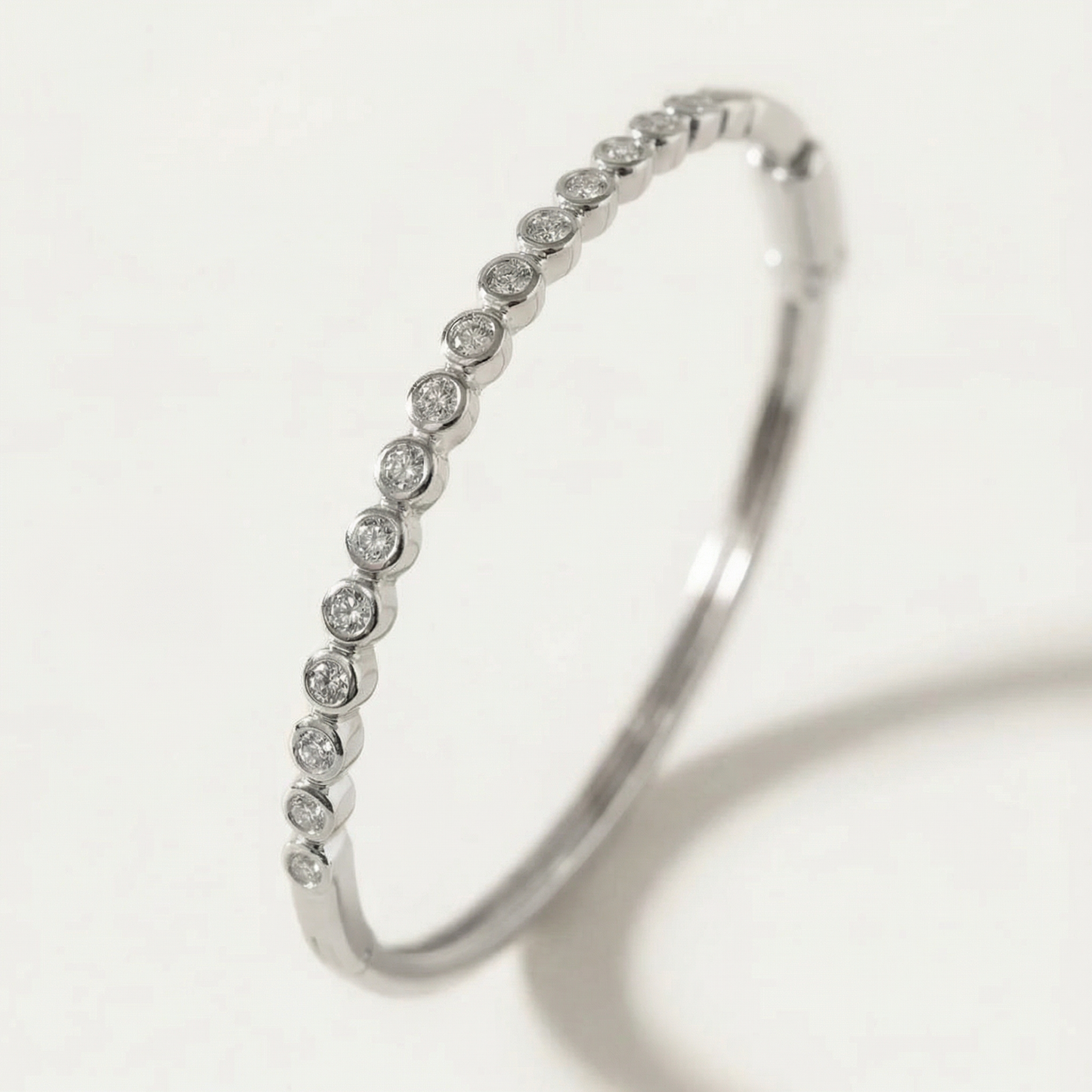 Chloe Bezel-set Diamonds Bangle