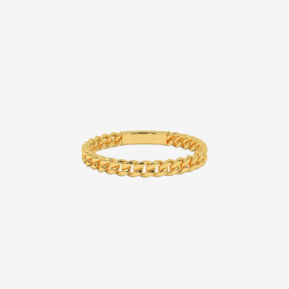 "Indie" Curb Chain Solid Gold - Goldie Paris Jewellery