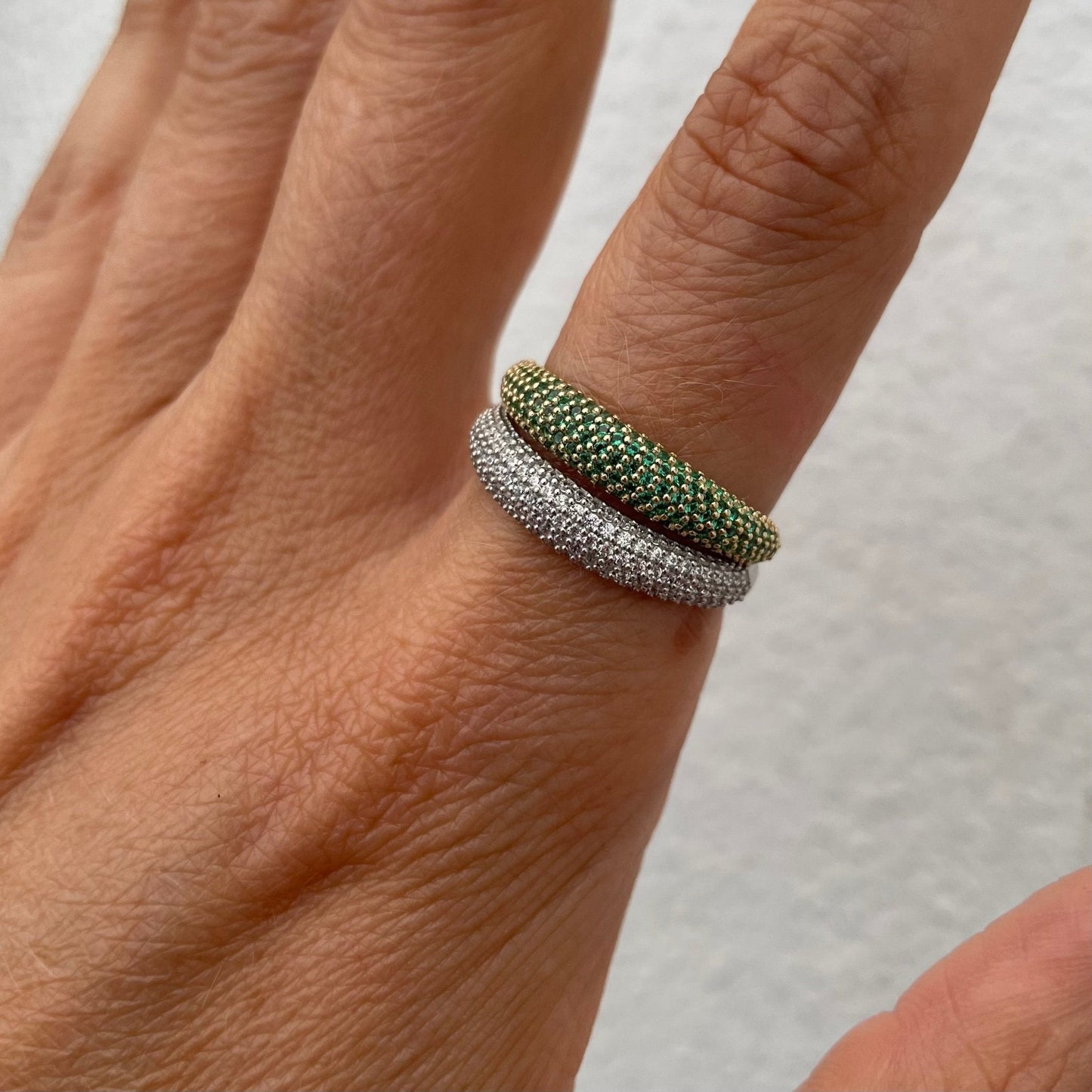 "Nilly" Dôme Pavé Diamond Ring - Goldie Paris Jewellery