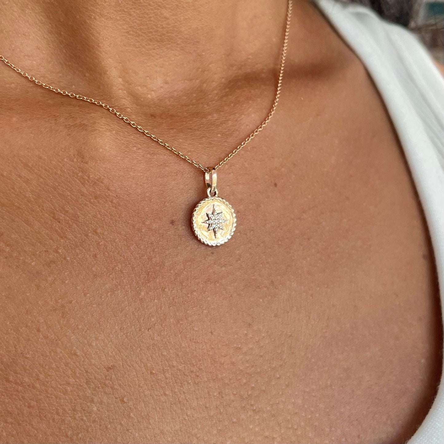 North Star Medallion Pendant - Goldie Paris Jewellery