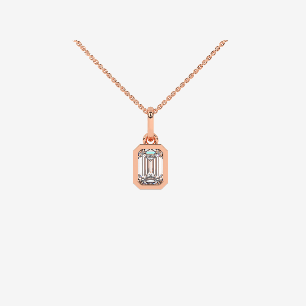 Radiant - cut Diamond Pendant - Goldie Paris Jewellery