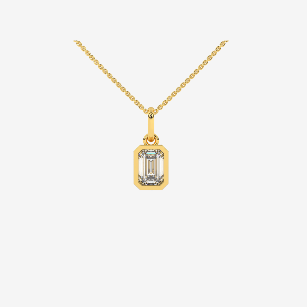 Radiant - cut Diamond Pendant - Goldie Paris Jewellery