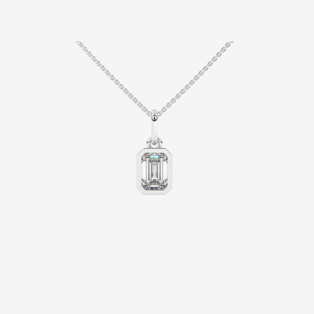 Radiant - cut Diamond Pendant - Goldie Paris Jewellery