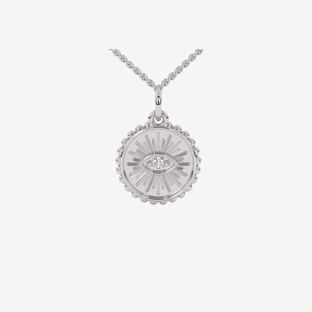 Token Evil Eye Pendant - Goldie Paris Jewellery