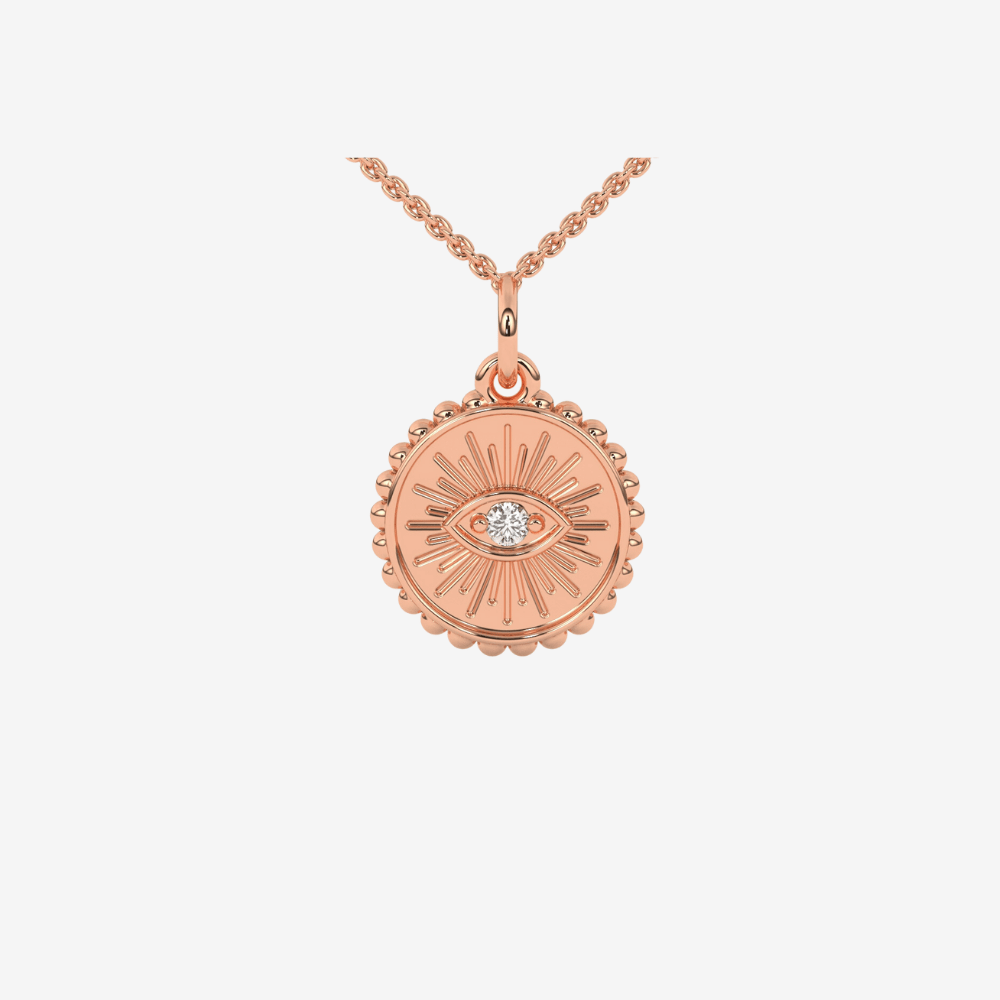 Token Evil Eye Pendant - Goldie Paris Jewellery