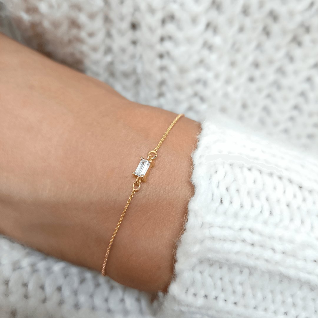 Baguette Diamond Bracelet - - Jewelry - Goldie Paris Jewelry - Baguette Bracelet