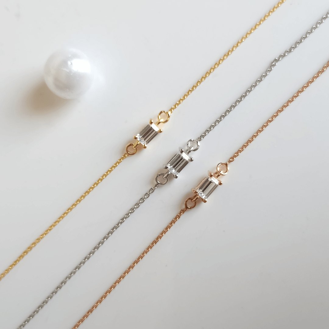 Baguette Diamond Bracelet - - Jewelry - Goldie Paris Jewelry - Baguette Bracelet