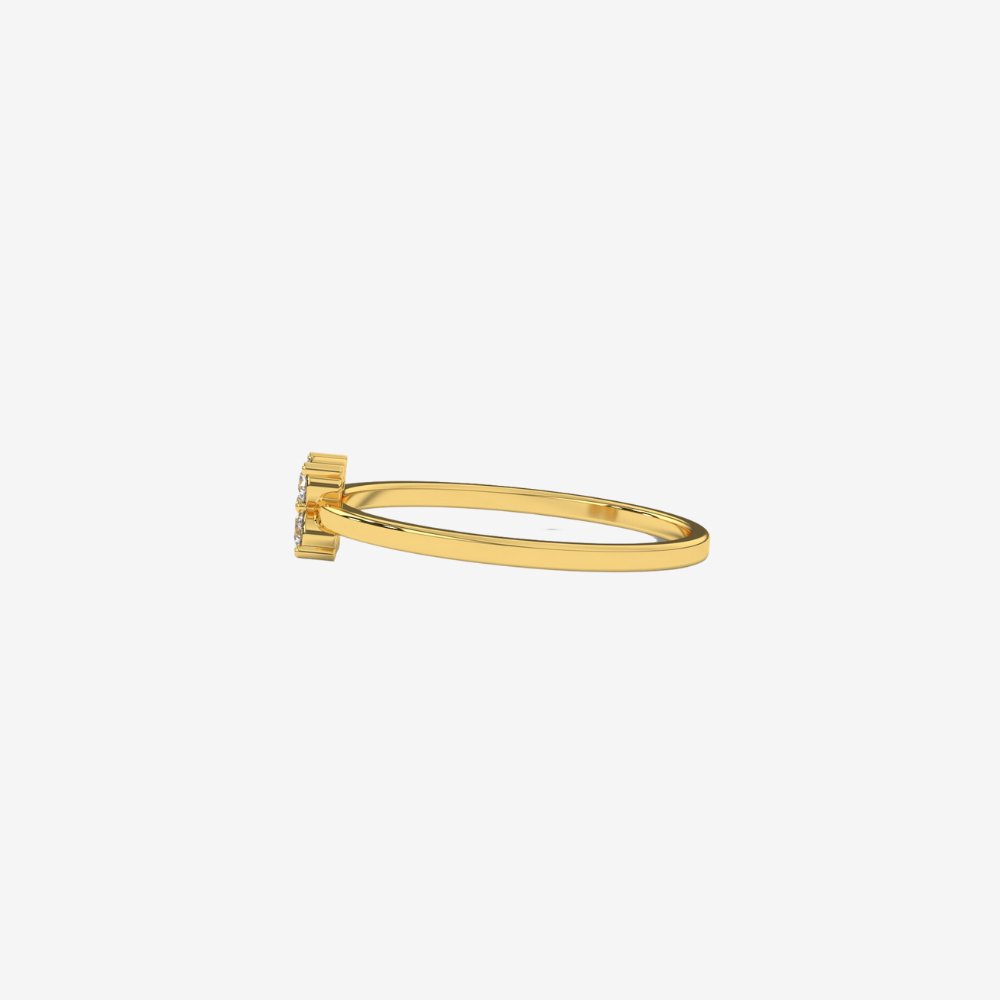 "Thea" Flower Diamond Ring - - Jewelry - Goldie Paris Jewelry - Ring stackable statement