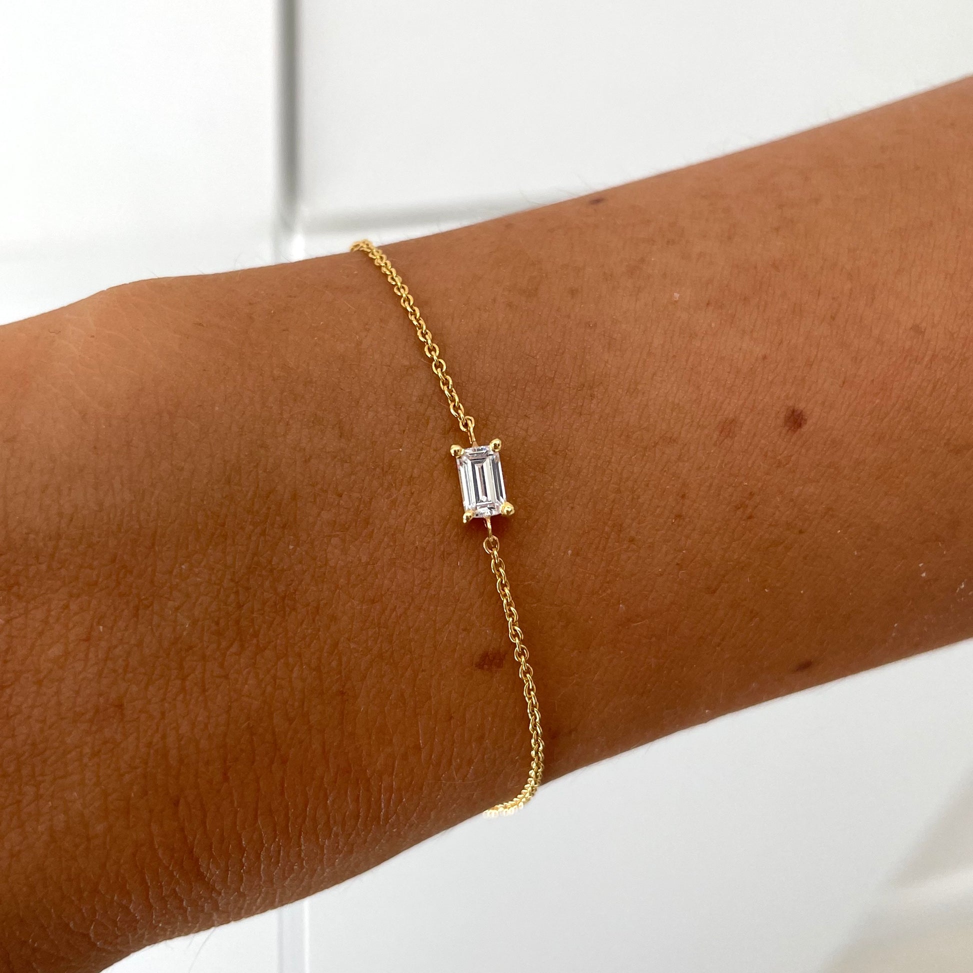 Baguette Diamond Bracelet - - Jewelry - Goldie Paris Jewelry - Baguette Bracelet