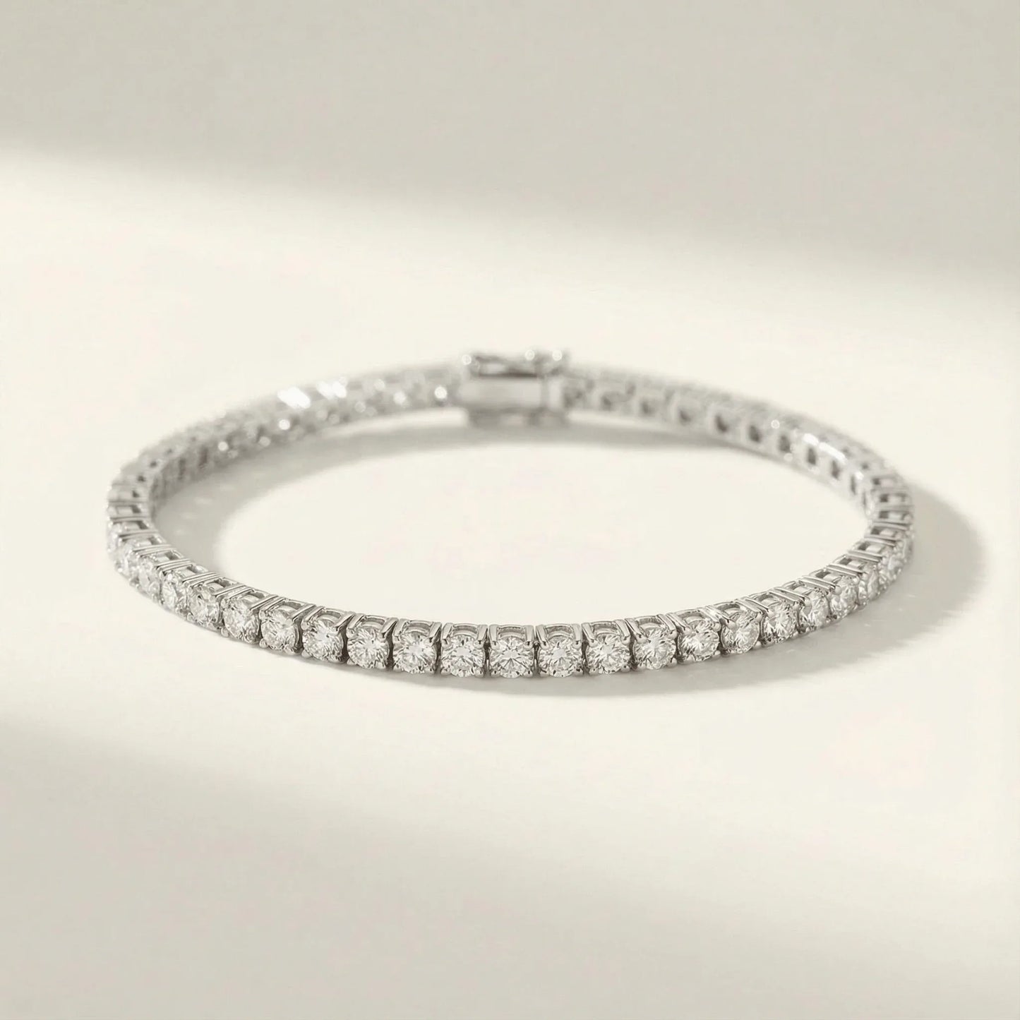 2 Carat Solid Gold Tennis Bracelet - Goldie Paris Jewellery