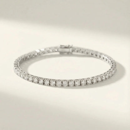 2 Carat Solid Gold Tennis Bracelet - Goldie Paris Jewellery