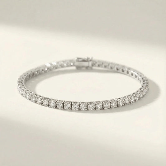 2 Carat Solid Gold Tennis Bracelet - White gold - Jewelry - Goldie Paris Jewelry - Bracelet Last Chance