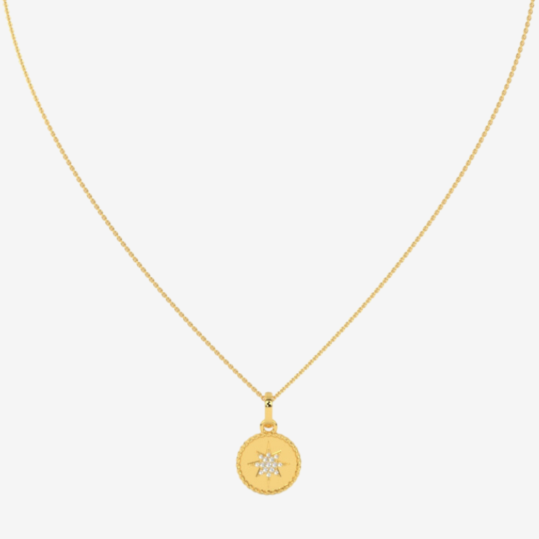 North Star Medallion Necklace - - Jewelry - Goldie Paris Jewelry - Necklace