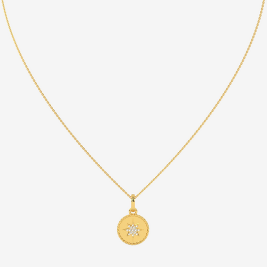 North Star Medallion Necklace/ Pendant - - Jewelry - Goldie Paris Jewelry - Necklace Pendant