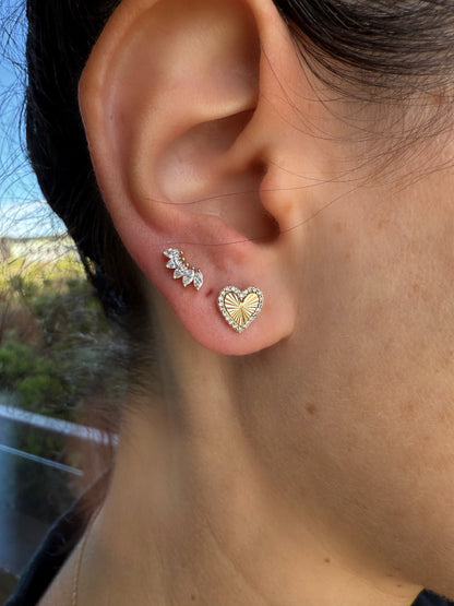 Marquise Crown Flat-Back Stud