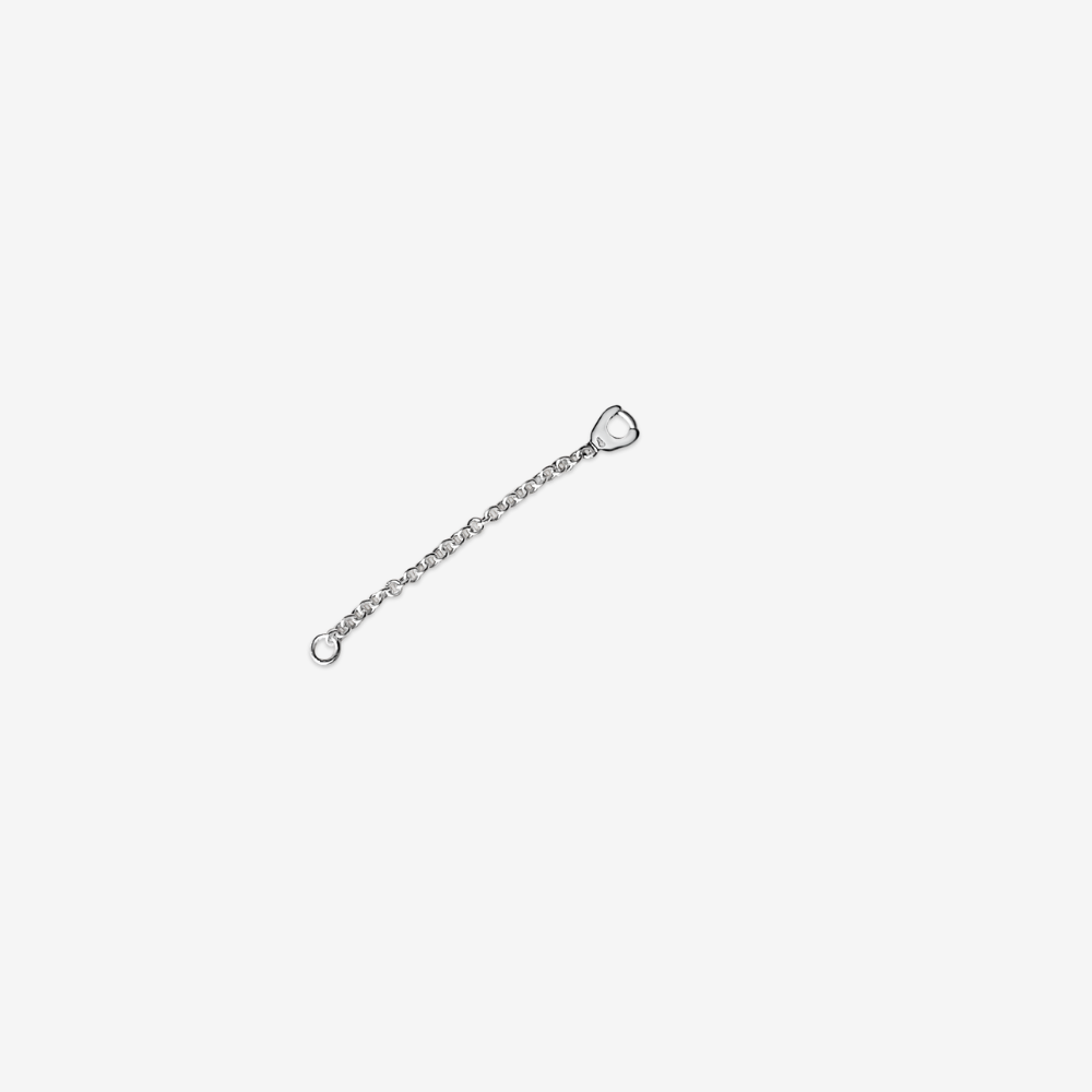 14 carat Solid Gold Chain Stud Connector - 14k White Gold - Jewelry - Goldie Paris Jewelry - Earring