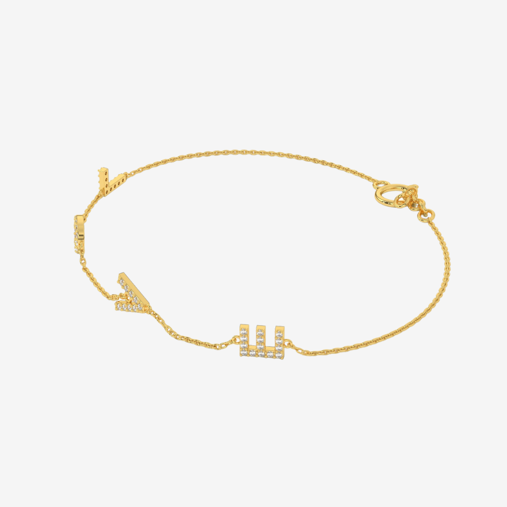 Love Pavé Diamond Bracelet - - Jewelry - Goldie Paris Jewelry - Bracelet