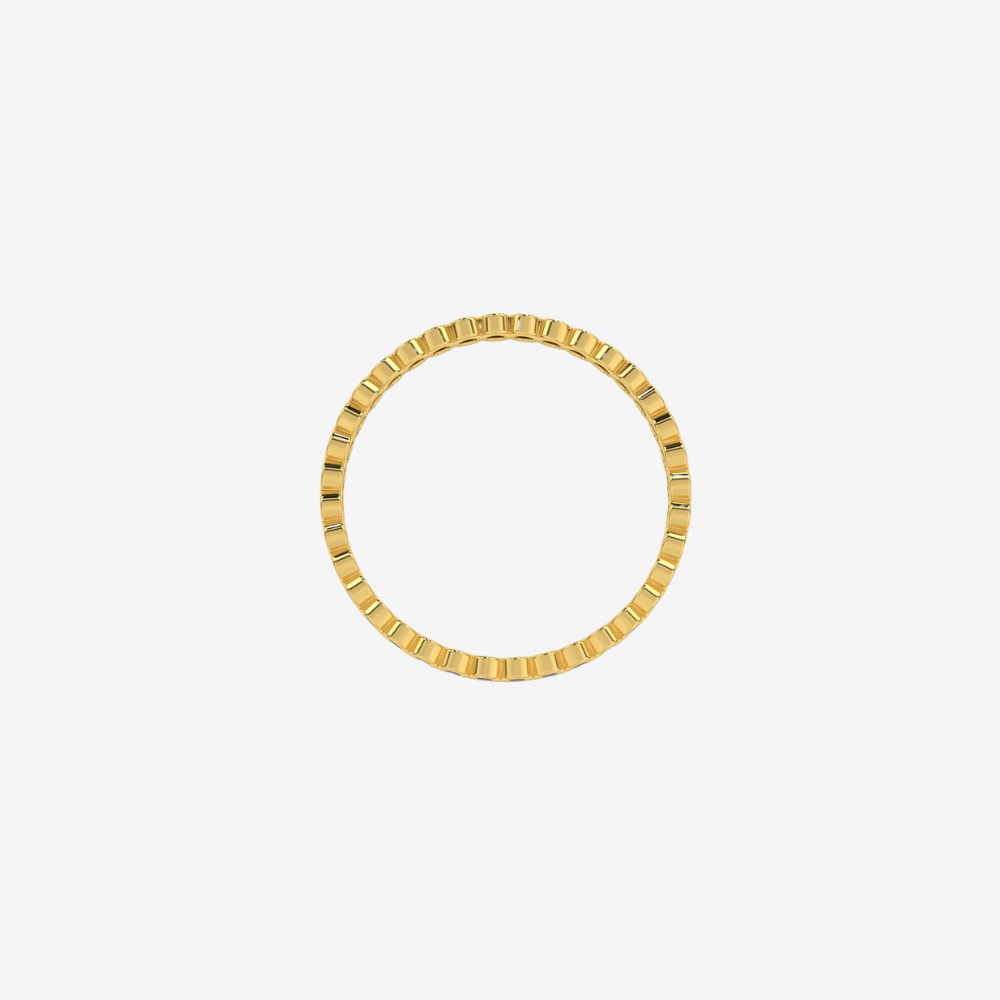 "Ilana" Stackable Bezel-Set Sapphires Eternity Band - Blue - - Jewelry - Goldie Paris Jewelry - Bezel Ring stackable