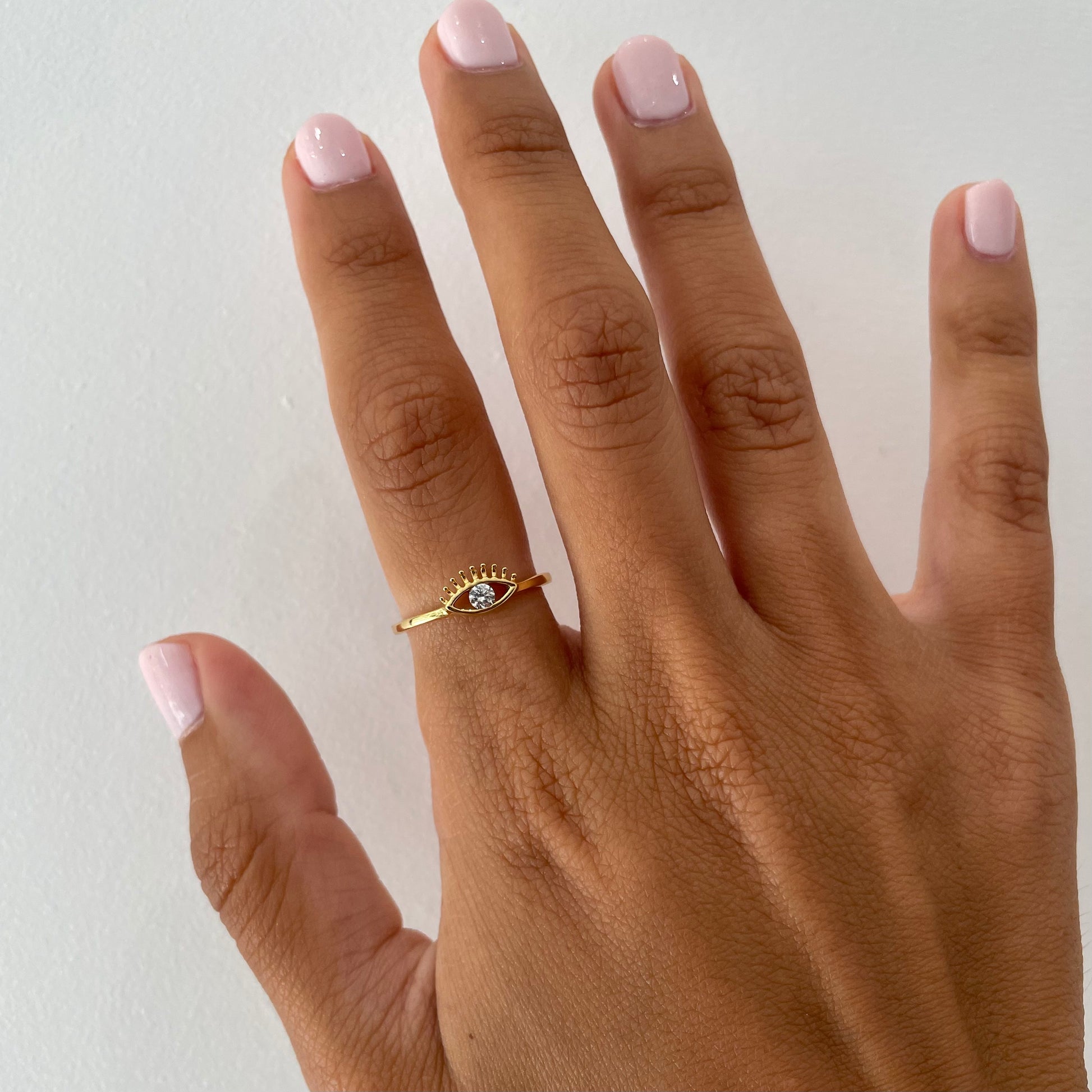 "Mila" Evil Eye Diamond Ring - - Jewelry - Goldie Paris Jewelry - Ring
