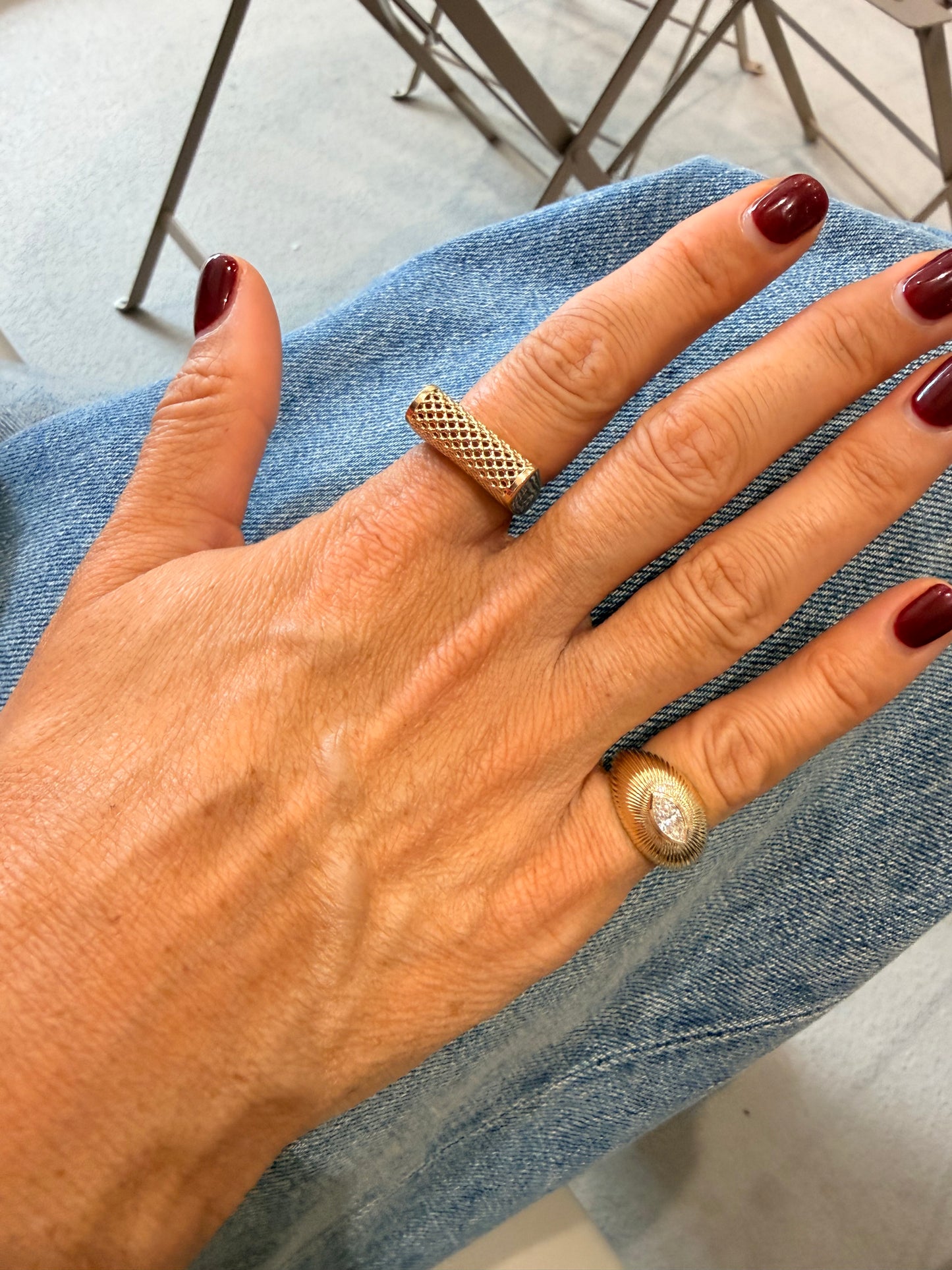 Satine Dome Lace Ring