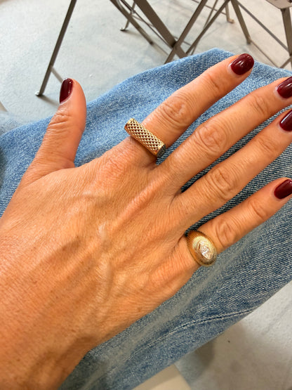 Satine Dome Lace Ring