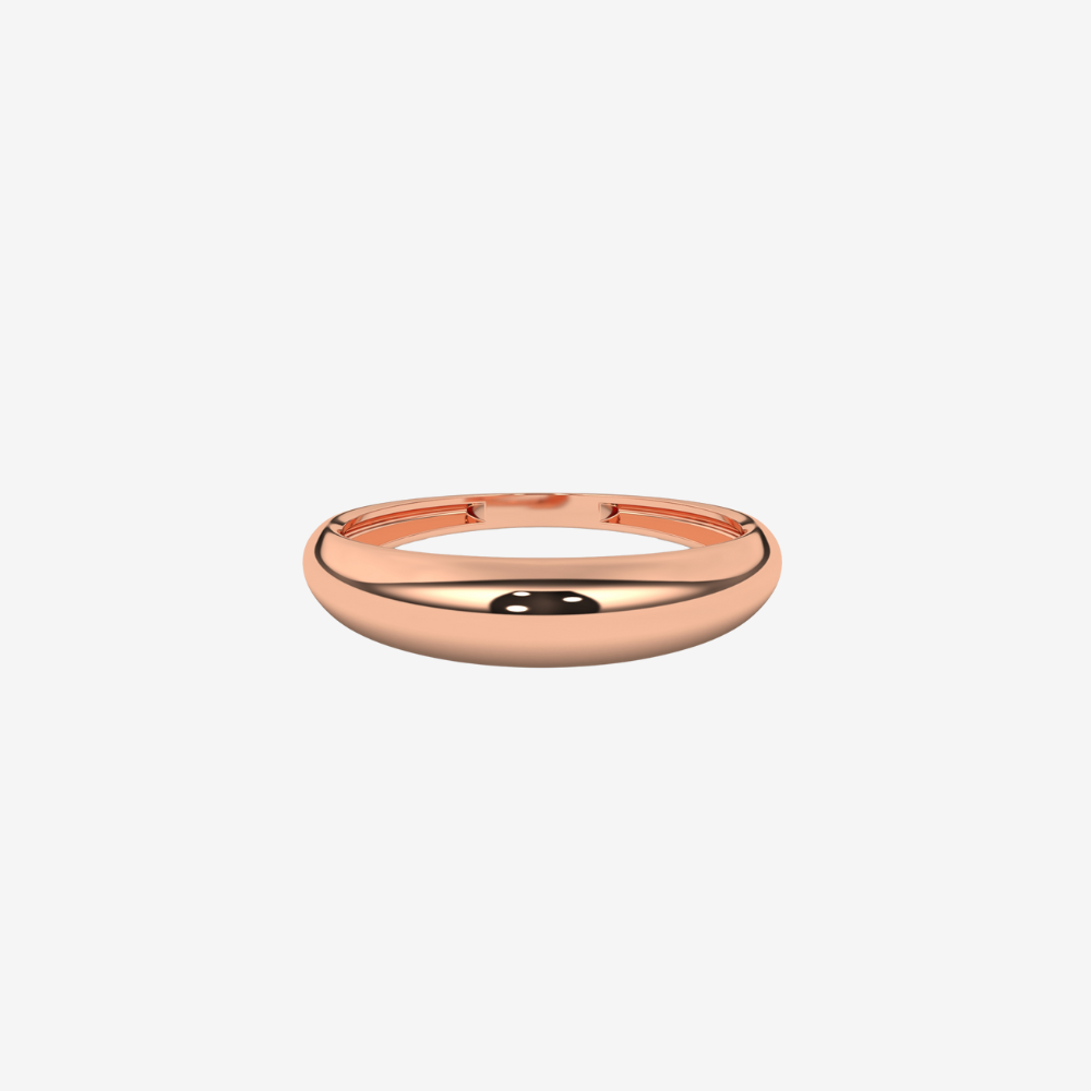 "Romi" Dôme Gold Ring - 14k Rose Gold - Jewelry - Goldie Paris Jewelry - Ring stackable statement