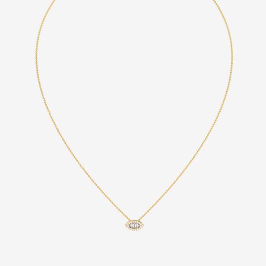 Single Leaf Diamonds Necklace