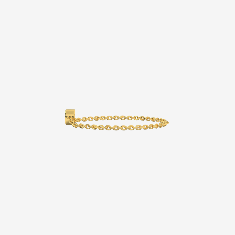"Jenna" Mini Diamond Chain Ring - - Jewelry - Goldie Paris Jewelry - Bezel Ring stackable